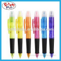 Double head pen highlighter and ballpoint pen colorful pen